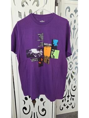 Beastie Boys Ill Communication Purple Graphic Tee Shirt Mario Caldato Jr Mens L